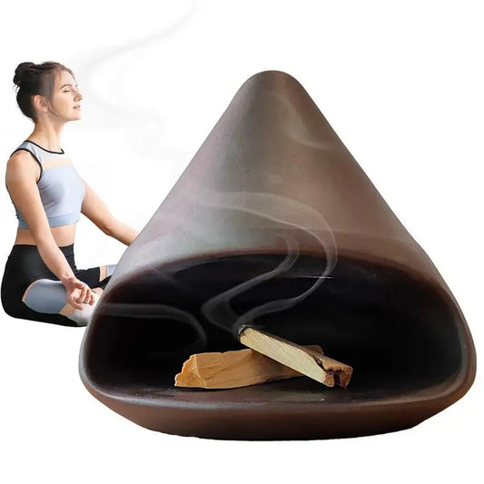 Handcrafted Ceramic Incense Stick Stand โ Palo Santo Holder for Relaxation & Meditation